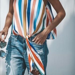 Vici Carousel Striped Tank Size M